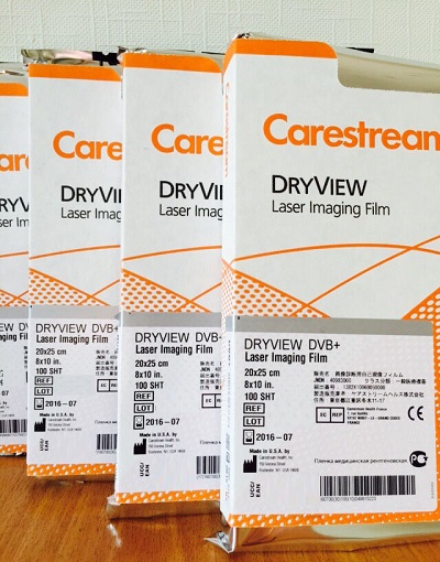 Carestream Dry View X Ray Film 100 Sheets (DVB / DVE)